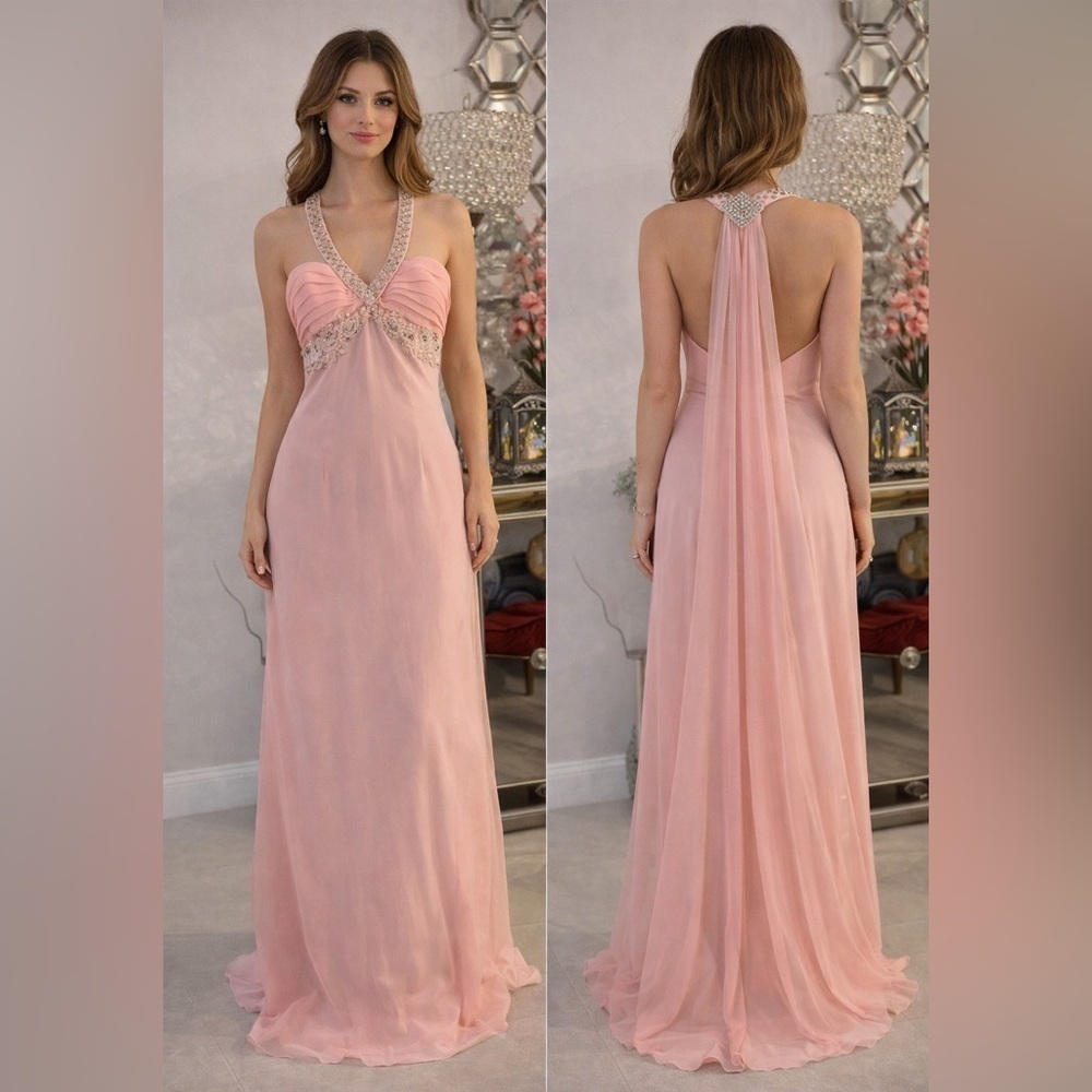 Lillie Rubin exclusively Sherri Hill vintage evening beaded dress size 10